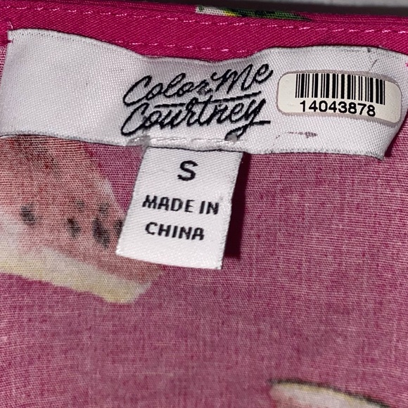 LAST CHANCE!  RTR Color Me Courtney Emily Wrap Top Pink Watermelon Size Small - Picture 6 of 10